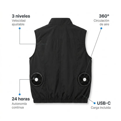 Chaleco con Ventilador